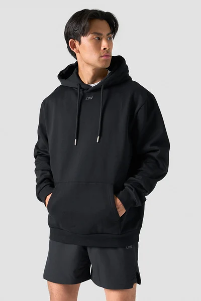 Men’s Solid Hoodie (Black) - Classic Streetwear - Product Image